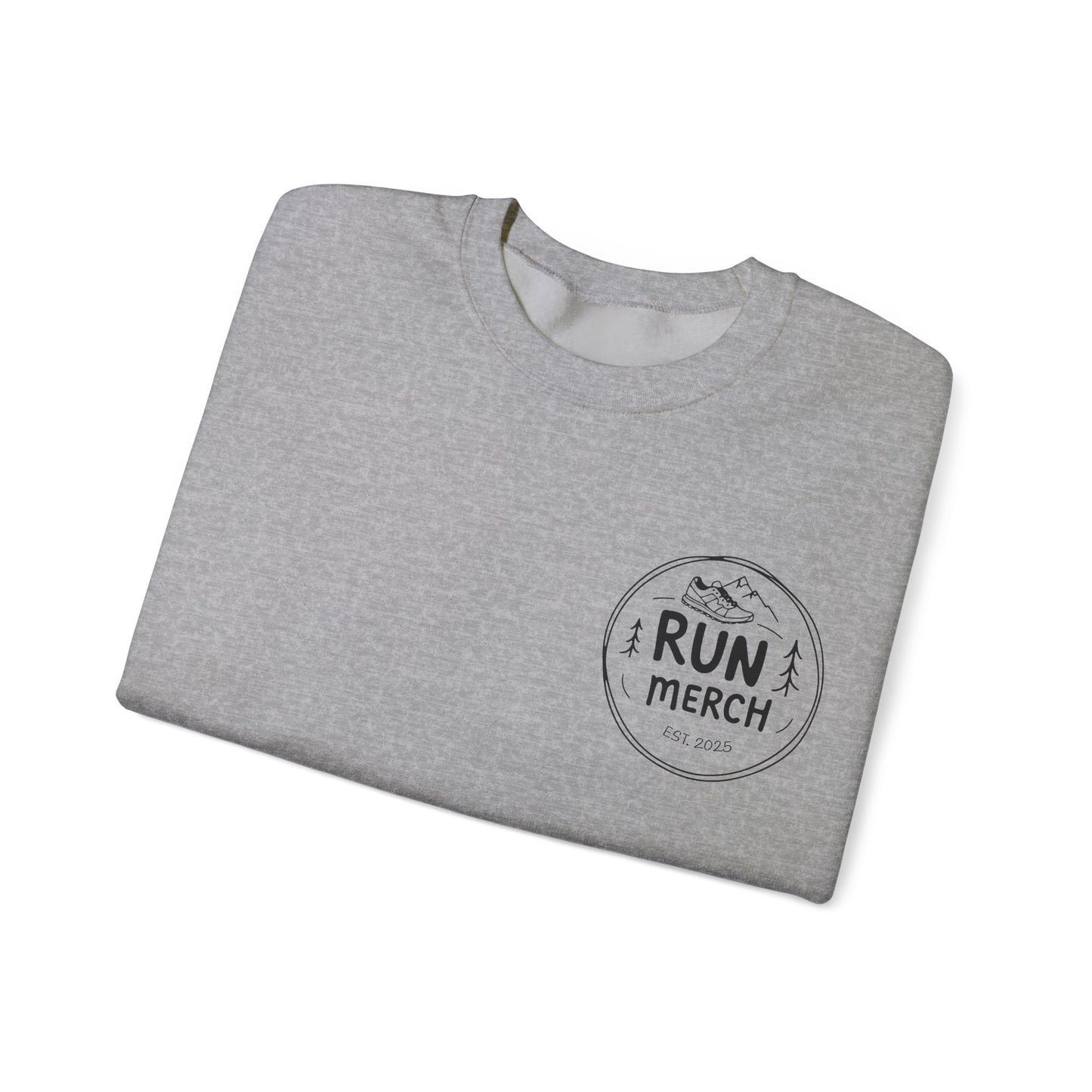 "Run Merch" logo branded Crewneck Sweatshirt