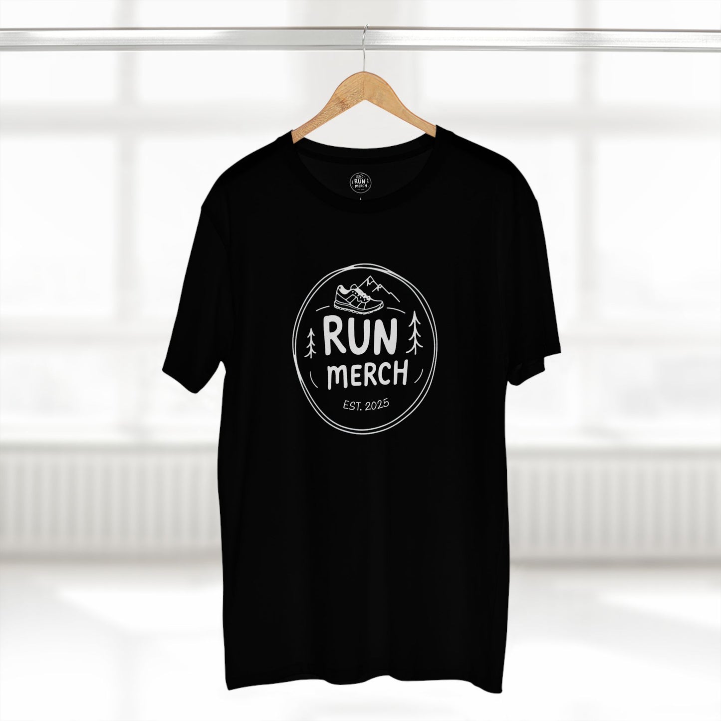 "Run Merch" logo branded Cotton T Shirt - big logo