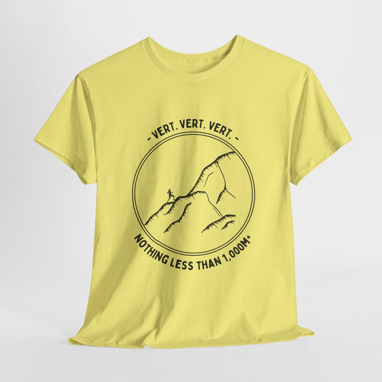 "Vert. Vert. Vert - Vertical Running" Unisex Heavy Cotton Tee