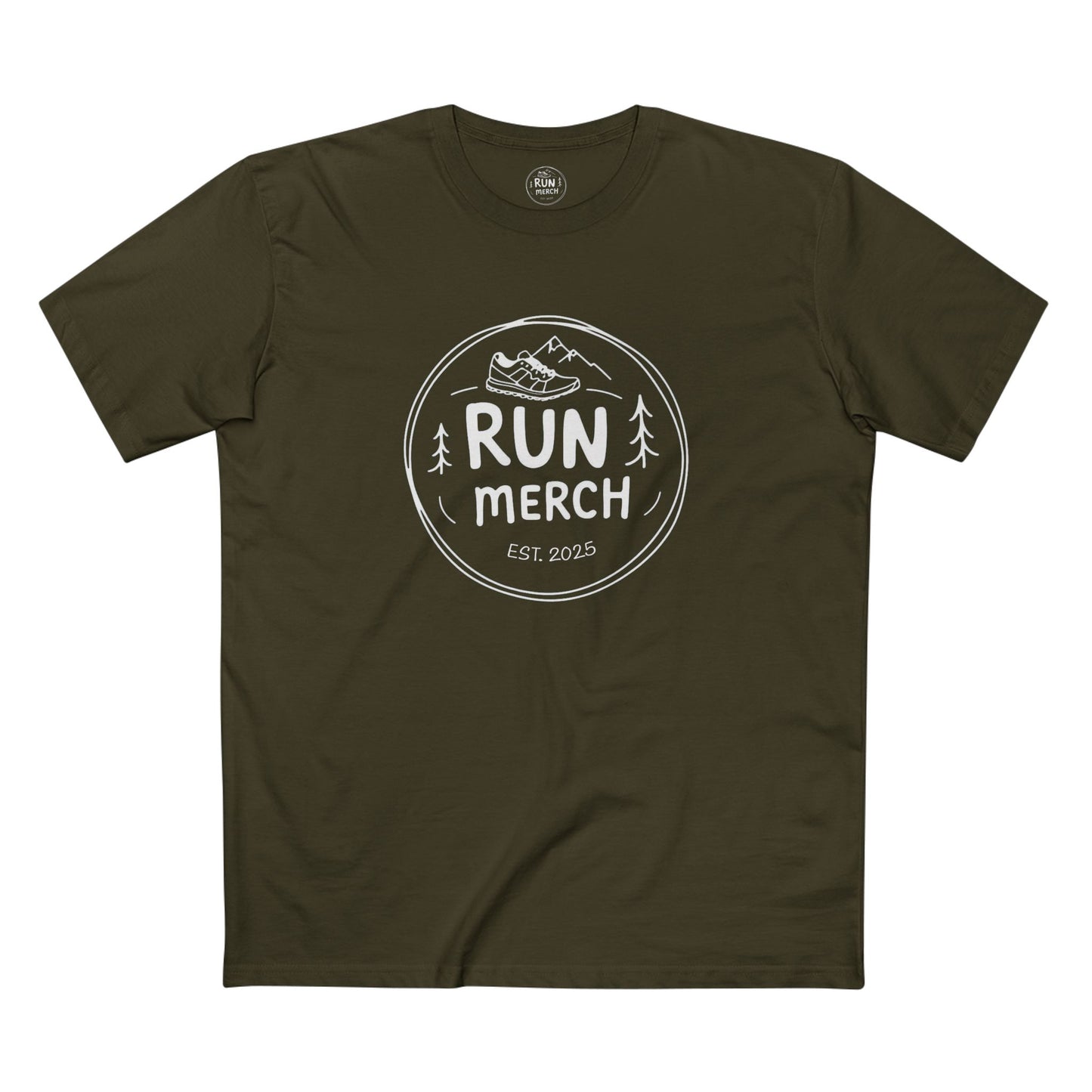 "Run Merch" logo branded Cotton T Shirt - big logo