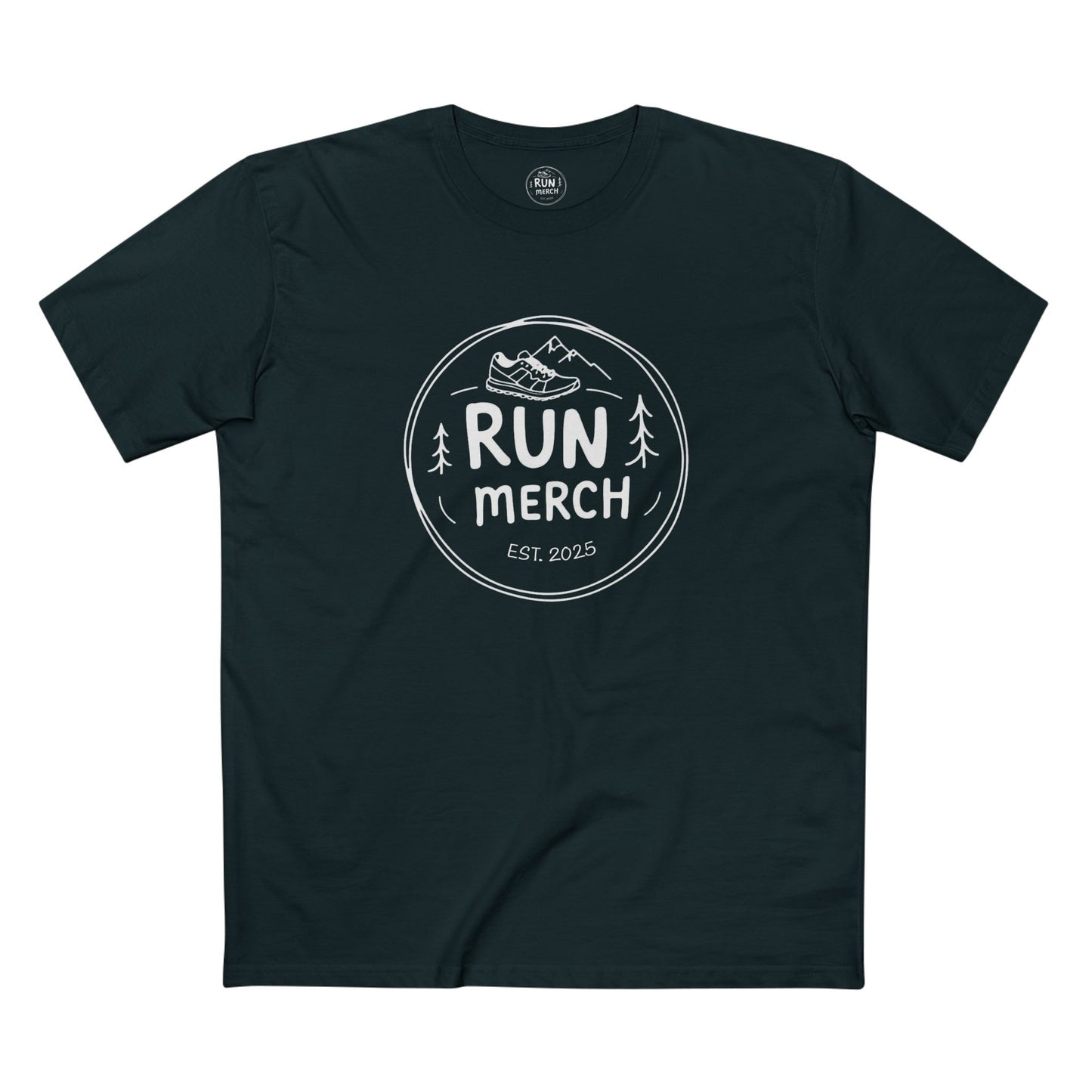 "Run Merch" logo branded Cotton T Shirt - big logo