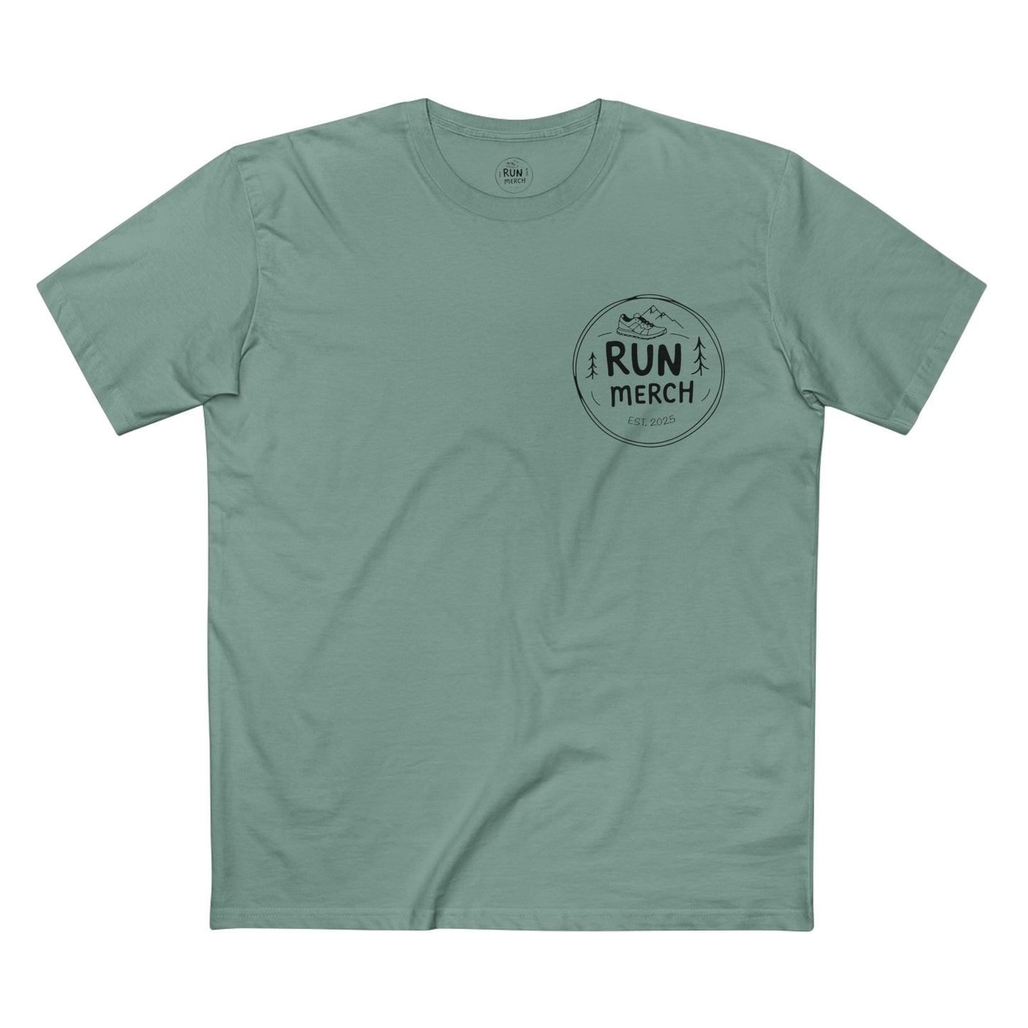 "Run Merch" logo branded Cotton T Shirt - small logo