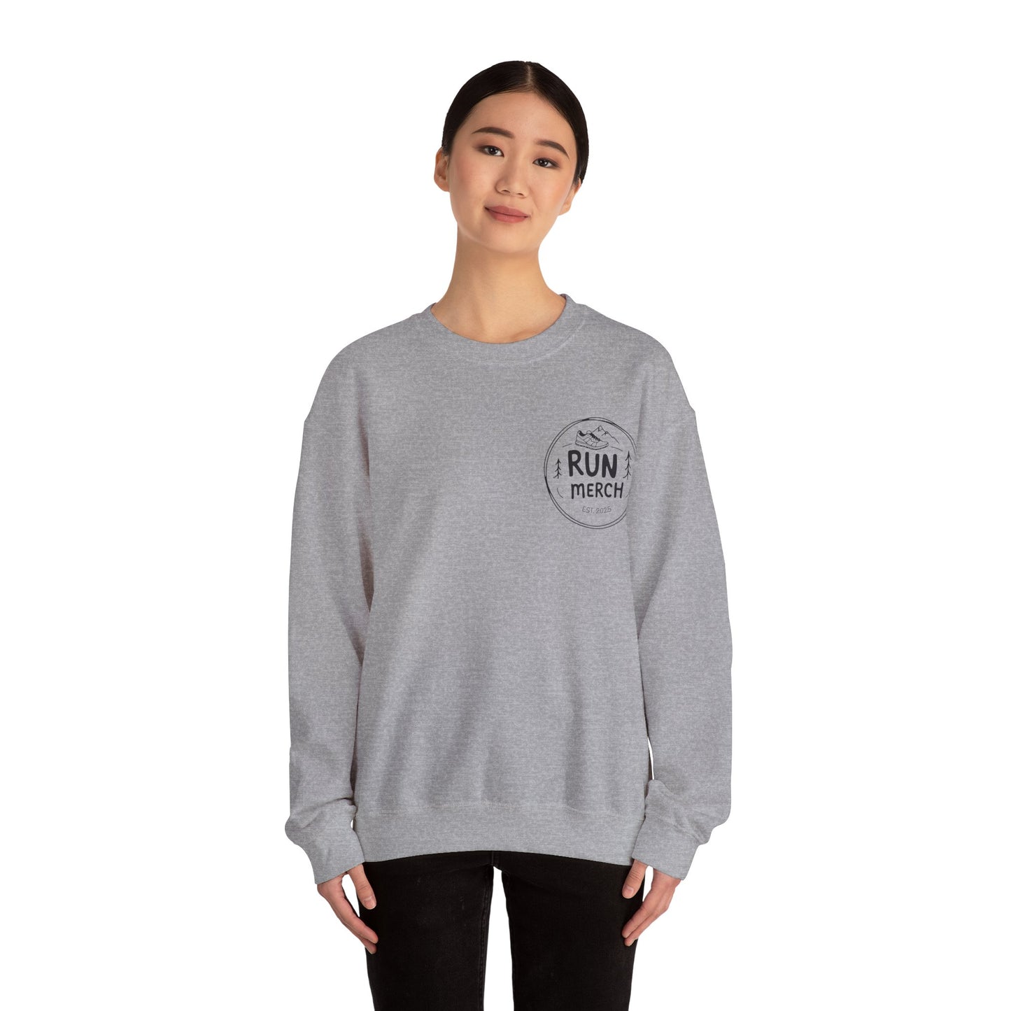 "Run Merch" logo branded Crewneck Sweatshirt