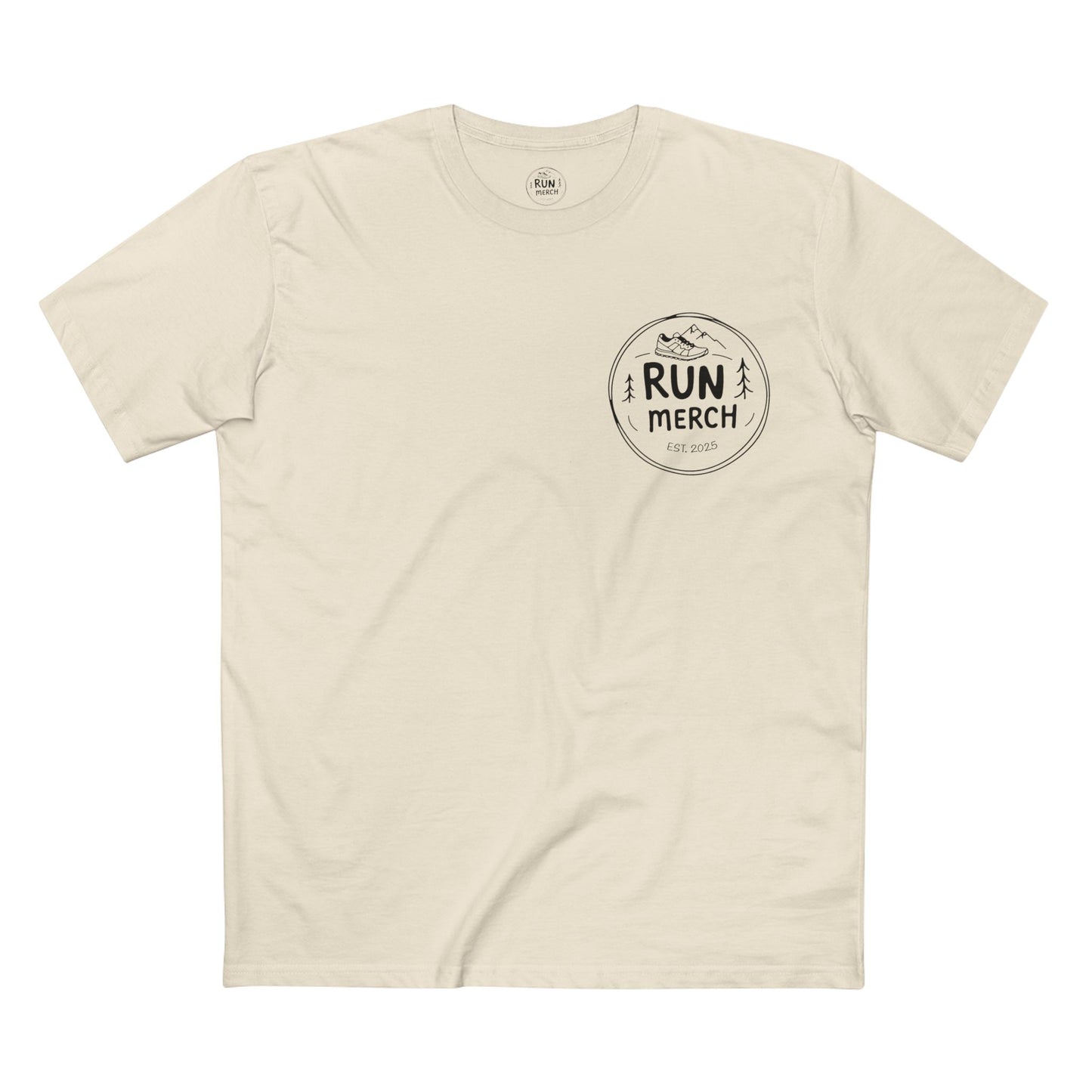 "Run Merch" logo branded Cotton T Shirt - small logo