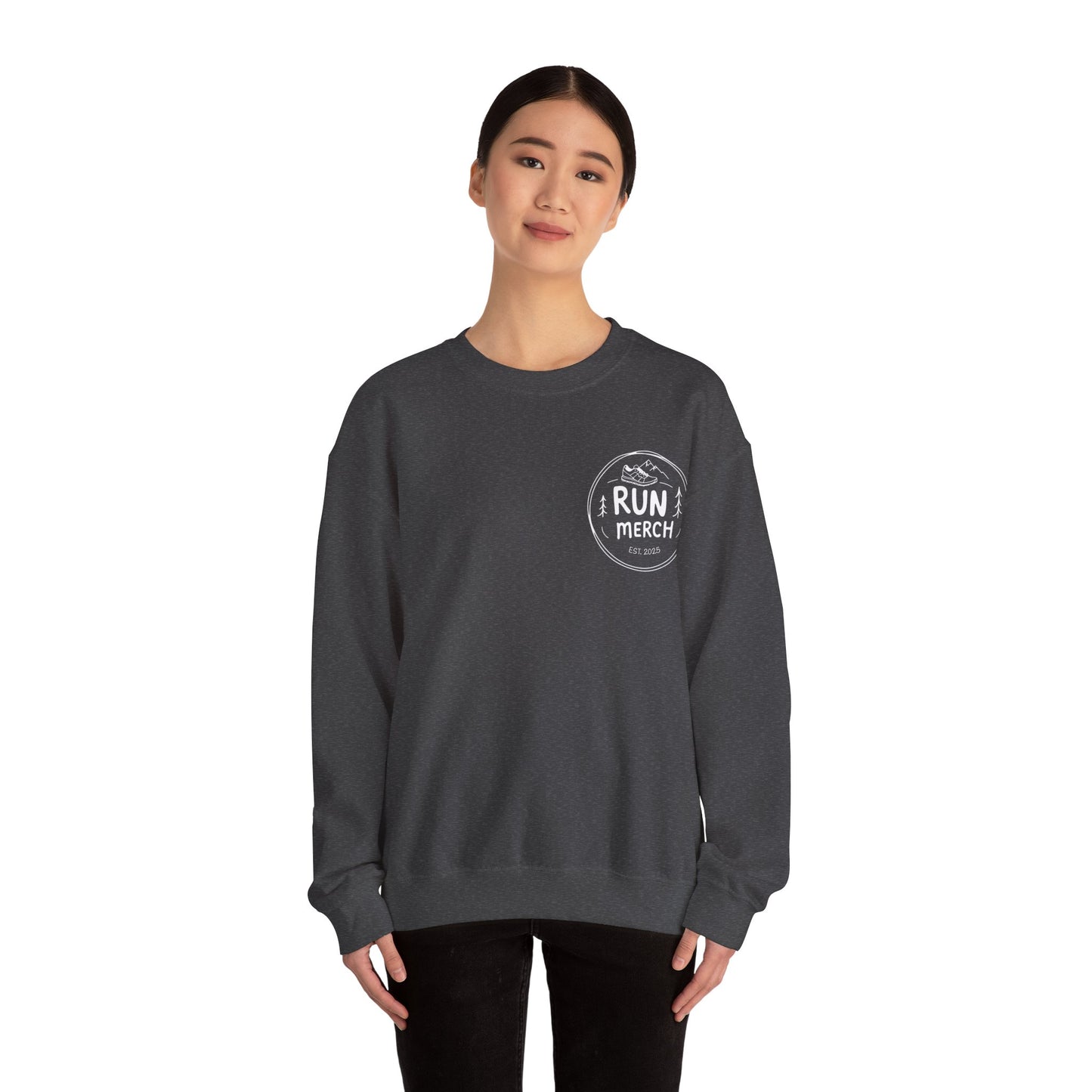 "Run Merch" logo branded Crewneck Sweatshirt