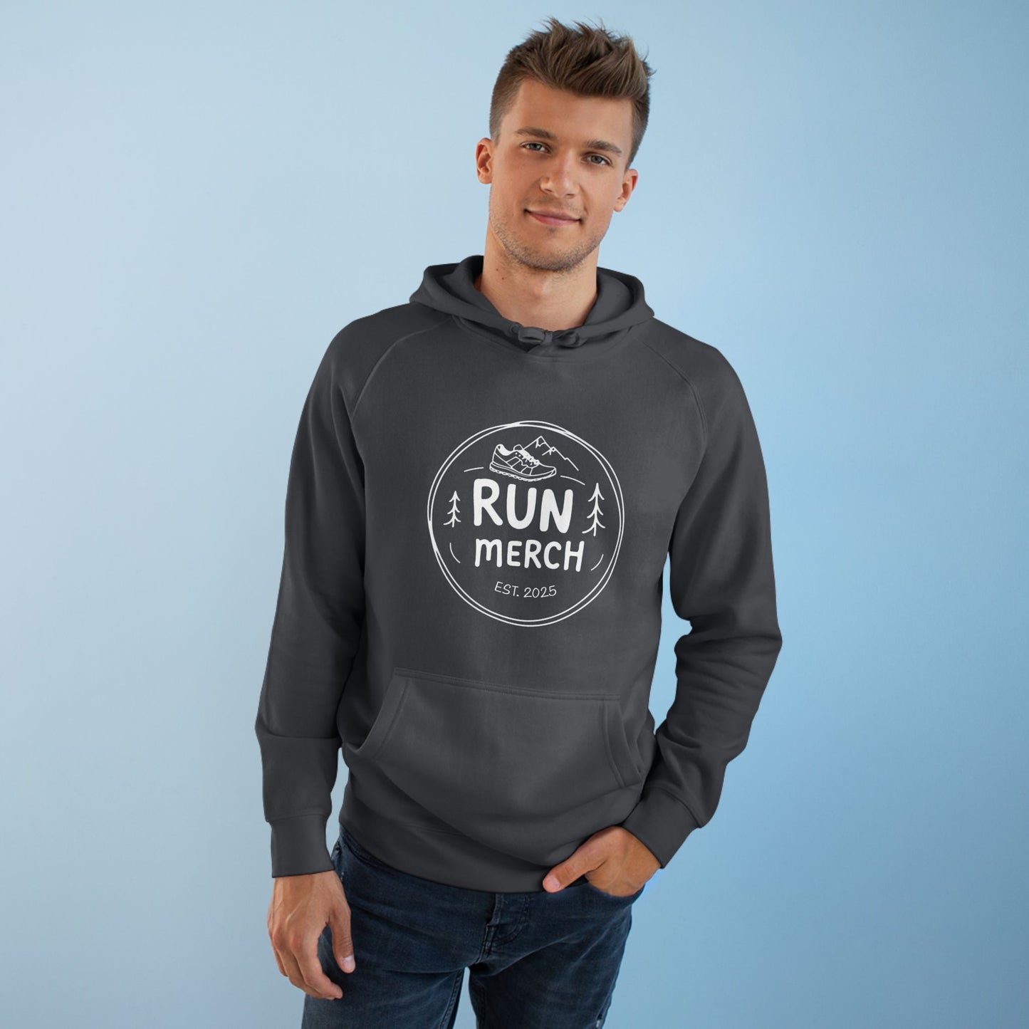 "Run Merch" logo branded Hoodie - big logo