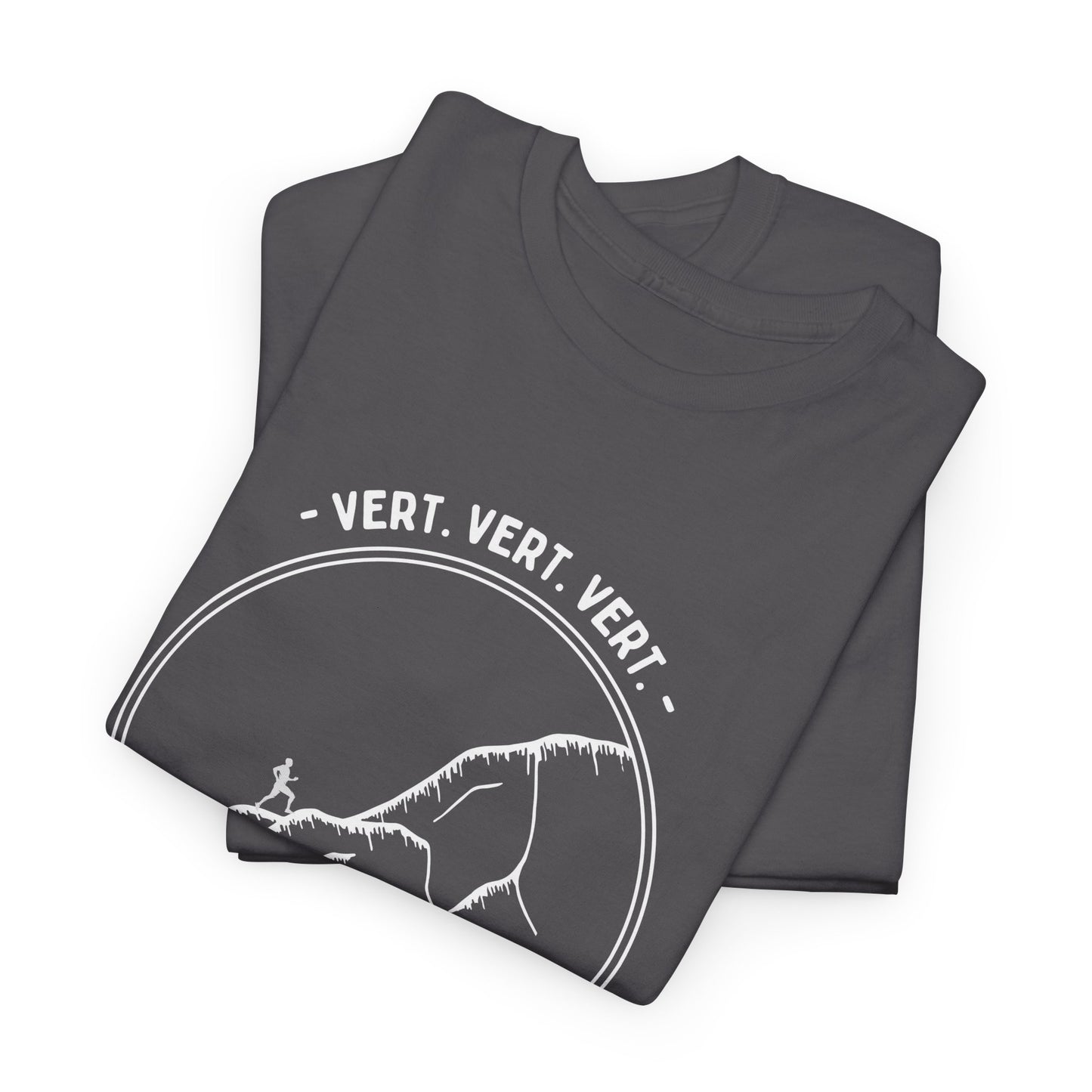 "Vert. Vert. Vert - Vertical Running" Unisex Heavy Cotton Tee