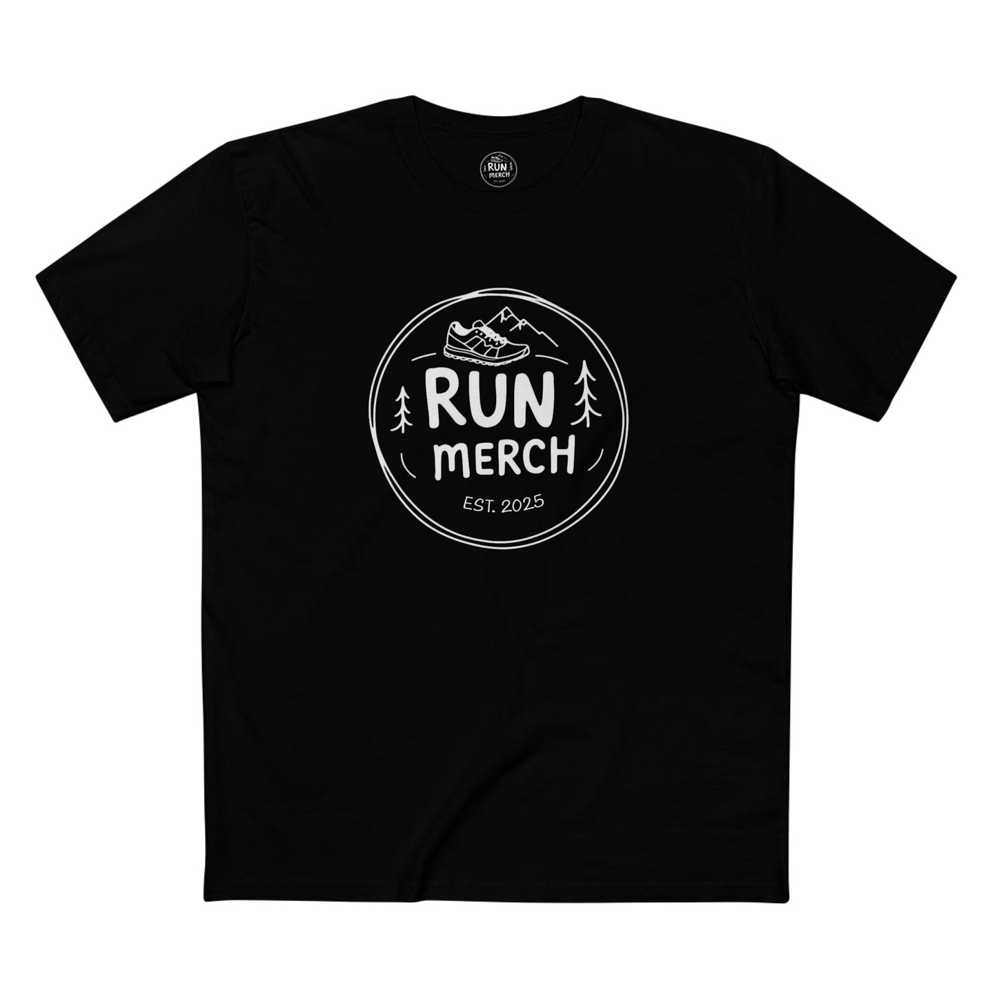 "Run Merch" logo branded Cotton T Shirt - big logo