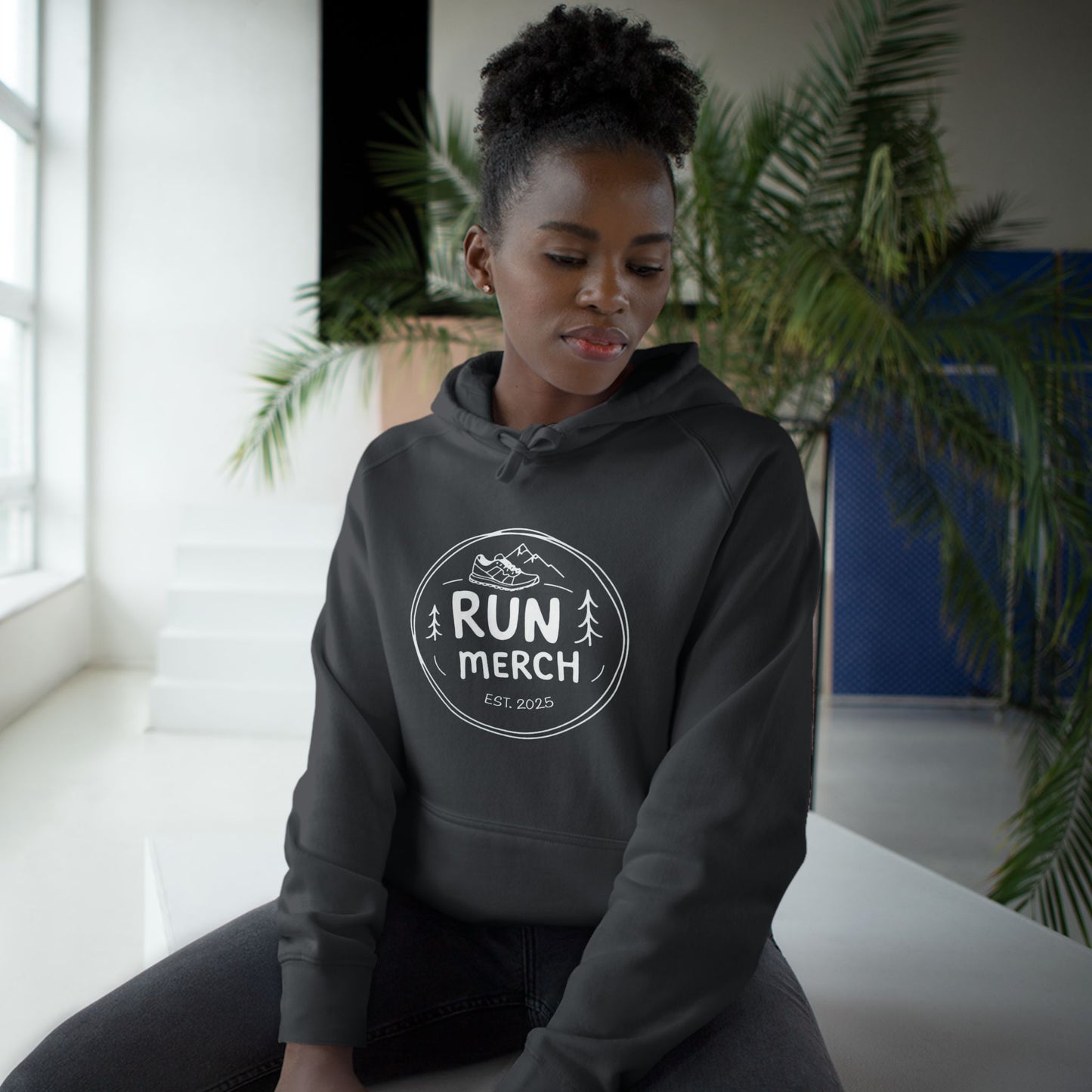 "Run Merch" logo branded Hoodie - big logo