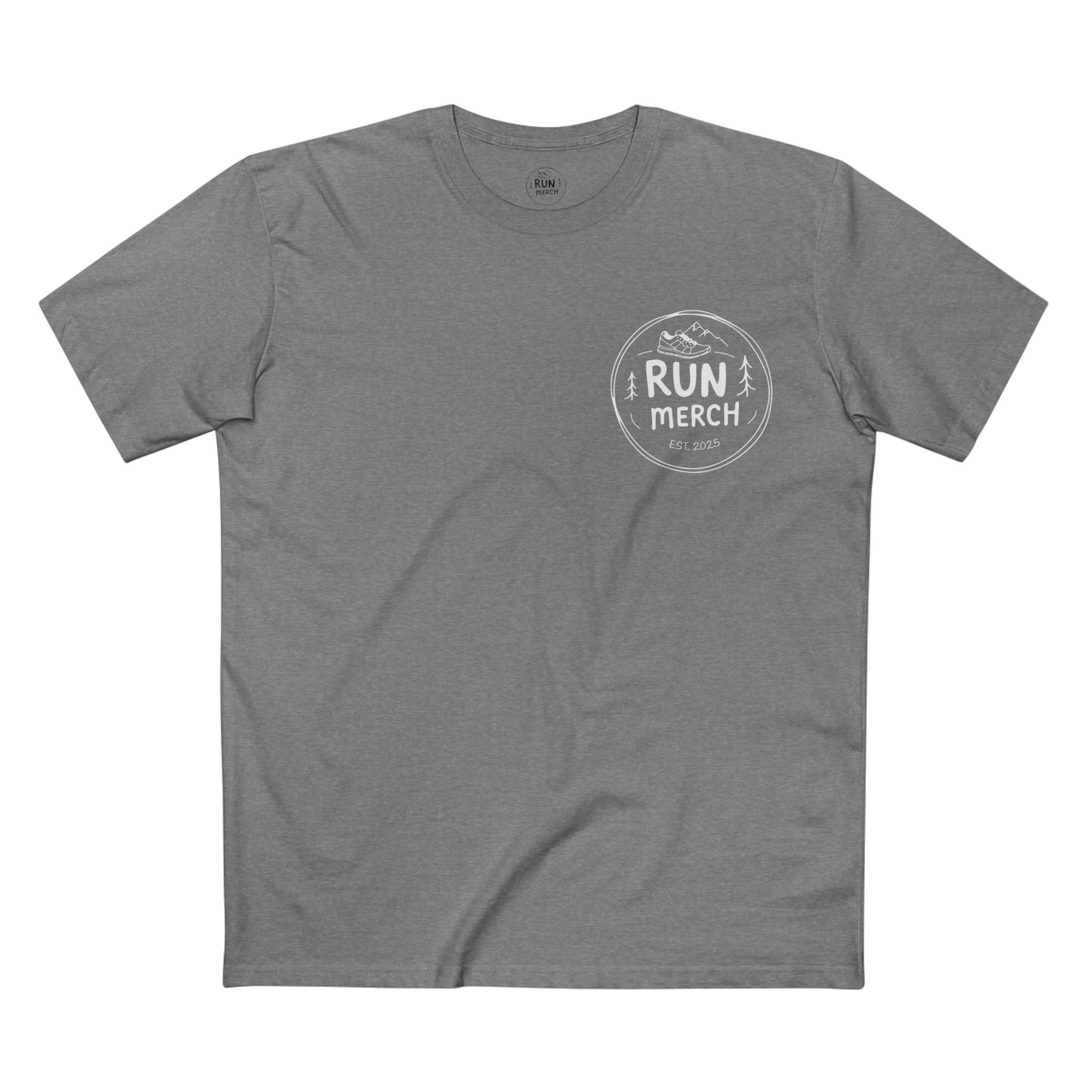 "Run Merch" logo branded Cotton T Shirt - small logo